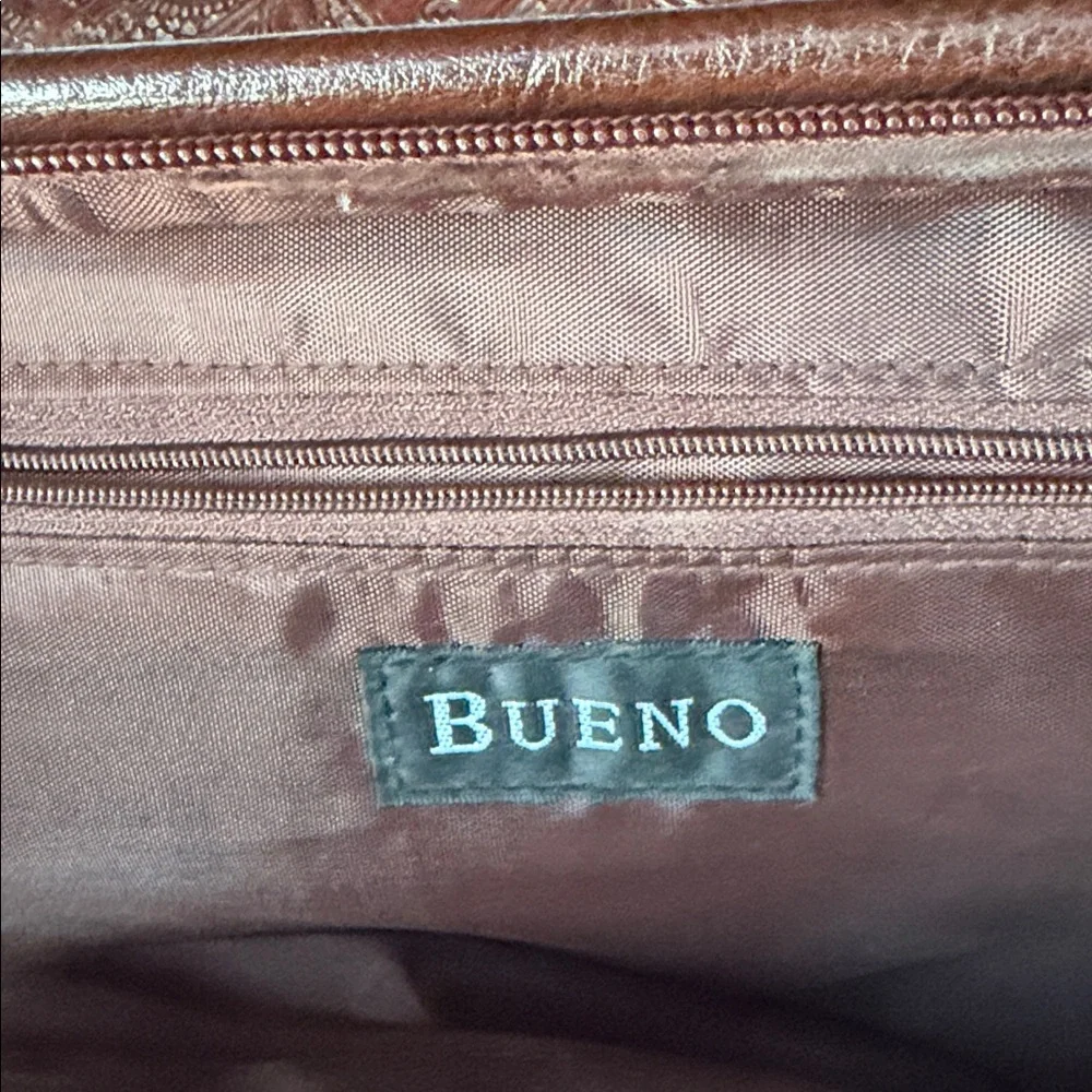 Bueno Brown Satchel Tote with Adjustable Shoulder Strap - Picture 2 of 9